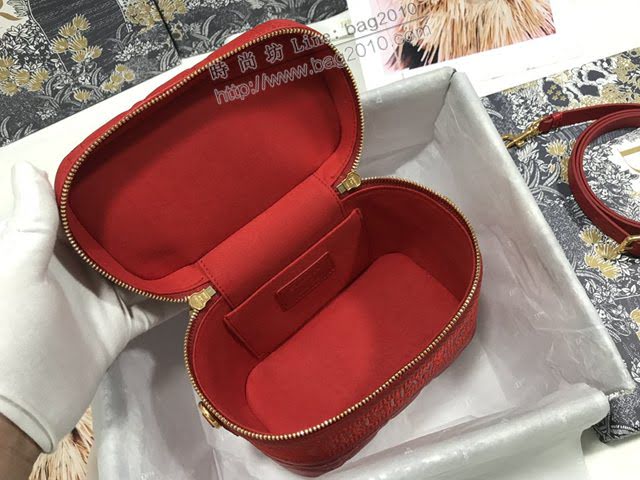 Dior女包 迪奧Travel菱格紋化妝包洗漱包 Dior手提肩背斜挎包  dfk1693